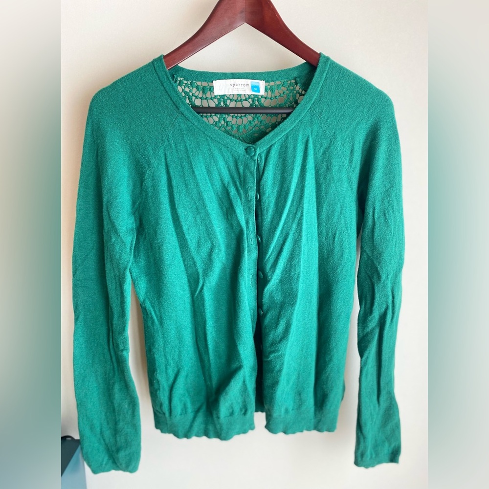 Anthropologie lace back cardigan